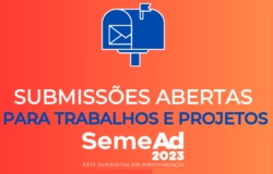 Submissoes abertas para trabalho e projetos