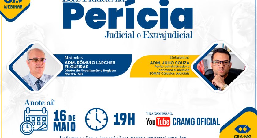 Webinar: Boas Práticas na Perícia Judicial e Extrajudicial