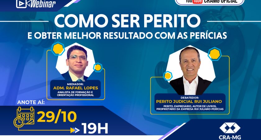 Webinar: Como ser perito e Obter Melhor Resultado com as Perícias